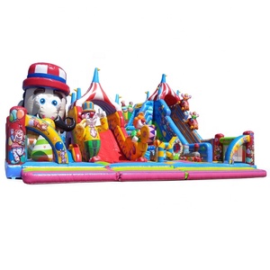 Diversión comercial al aire libre serie <span class=keywords><strong>de</strong></span> boca móvil combinación <span class=keywords><strong>de</strong></span> trampolín inflable <span class=keywords><strong>de</strong></span> ciudad con tobogán y carrera <span class=keywords><strong>de</strong></span> obstáculos - Product Image 6