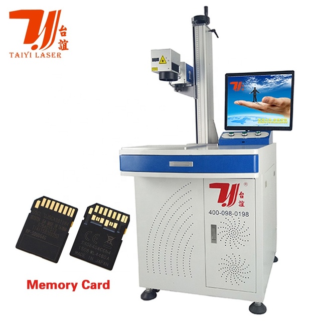 TF Micro Memory Card Plastic Fiber Laser Marking Machine