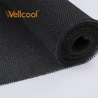 Tessuto di maglia del distanziatore dell'aria 3d del nero della maglia a nido d'ape di spessore all'ingrosso di 6mm per l'applicazione tattica dell'armatura del corpo