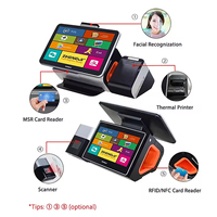 Terminal POS todo en uno con pantalla táctil con caja registradora y software POS para uso en tiendas pequeñas