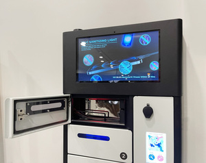 Y2 Power <span class=keywords><strong>ZEN</strong></span> Pro, casier de recharge pour télé<span class=keywords><strong>phone</strong></span> ultra-fin à <span class=keywords><strong>6</strong></span> baies, station de recharge extérieure avec écran publicitaire de 14 pouces pour les conférences - Product Image 3