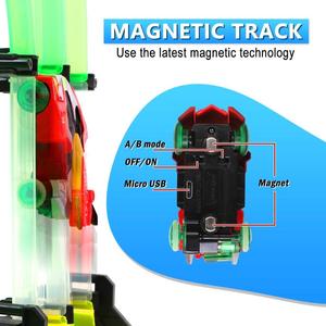 Cuối Cùng Bên Chơi Thiết Lập 860Cm 3D Đường Sắt Đua RC Theo Dõi Xe Thiết Lập Nhựa Train Với 2 Xe Ô Tô Và 2 Điều Khiển Từ Xa - Product Image 3