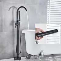 Robinet sur pied au design moderne pour baignoire, facile à nettoyer, garantie 5 ans, vente en gros usine pour hôtels