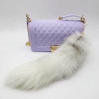 Porte-clés décapsuleur en fourrure pelucheuse imprimée UV motif queue de renard surdimensionnée, accessoires de performance, bijoux de mode