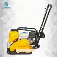Compacteur à plaque vibrante thermique C90T avec réservoir d'eau, machine de compactage de sol et d'asphalte autoportée
