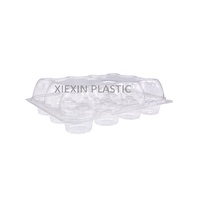 Boîte de présentation en plastique transparente pour cupcakes et muffins jetables à 12 trous, emballage en blister PET pour desserts et gâteaux
