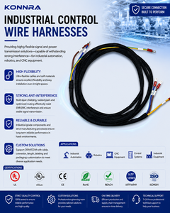 Cabo Flexível de Alta Qualidade para Braço Robótico Industrial, Fios de Sinal e Energia em PVC/PBT, Conectores Personalizados para Automóveis e Motocicletas - Product Image 1
