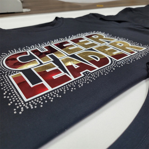 사용자 정의 면 응원 테마 t 셔츠 어깨 대형 티셔츠 사용자 정의 라벨 화면 인쇄 t 셔츠 메이커 - Product Image 5