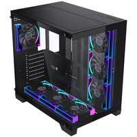 Boîtier PC de jeu vertical en métal LOVINGCOOL ATX, prend en charge le refroidissement liquide 360, châssis de style marin inspiré, en stock