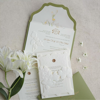 Invitations d'affaires personnalisées de luxe, gravure 3D, cartes en papier velours, invitations haut de gamme pour banquets d'entreprise, galas, cérémonies de remise de prix