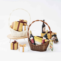 JY Paniers de marché ovales en osier pour fleurs, fruits, emballage cadeau pour bébé, fournitures, panier cadeau tissé avec poignée