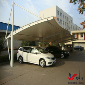 Cochera con Estructura de Acero, Techo Arqueado, Recubrimiento de PVC Impermeable, para 2 Autos, Diseño Moderno para Exteriores - Product Image 5