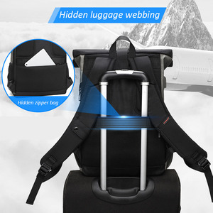 Custom Manufacturer Oem Custom Logo Sustainable Eco Friendly Recycled Travel <b>Roll</b> <b>Top</b> Waterproof <b>Laptop</b> Rolltop <b>Backpack</b> - Product Image 5