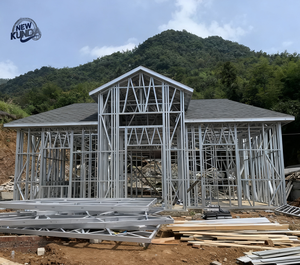 Vorgefertigte Villen mit leichter Stahl konstruktion im modernen Designs til Schönes Aussehen und können schnell verwendet werden - Product Image 3