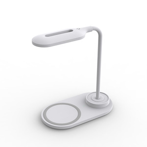 HiTao Adjustable LED Desk <b>Lamp</b> with 15W Fast <b>Wireless</b> Charger - Multi-Functional USB Table Light for Office Home Study - Product Image 3