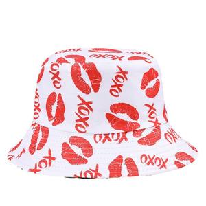 Saint Valentin Coeurs Forme Seau Chapeau Romantique Couple En Plein Air Voyage Pêcheur Soleil Cap Femmes/Hommes Costume Accessoire - Product Image 5