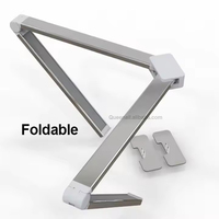 Lampe de bureau intelligente pliable 36W avec support pour téléphone, lumière demi-lune pour salon