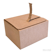 Boîte d'expédition en carton ondulé kraft brun auto-adhésive personnalisée en gros avec fermeture automatique à fond auto-scellant