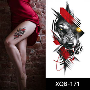 XQB101-200 grand demi-<span class=keywords><strong>bras</strong></span> aquarelle <span class=keywords><strong>bras</strong></span> jambe taille temporaire tatouage autocollants petits animaux tatouage autocollants pour hommes et femmes - Product Image 1