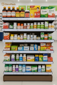 Offre Spéciale Pharmacie Double Face Île Présentoir En Métal Rack pour Pharmacie/Magasin De Détail - Product Image 4