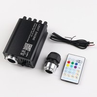Kit de Luces LED para Techo de Auto con Efecto de Cielo Estrellado, RGB, Control por Aplicación, 16W, 12V, Fibra Óptica