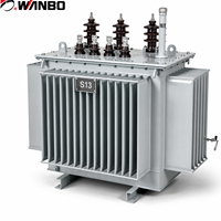 Transformateur immergé dans l'huile triphasé Wanbo-459 S13 630 kVA 10 kV Dyn11 ONAN à faible perte IEC 60076, fabriqué en Chine
