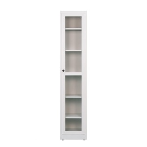 Meuble de Rangement de Bureau en Métal Durable, Armoire de Classement à 5 Niveaux avec Portes Battantes en Acier et Verre pour Domicile et Bureau - Offre Spéciale - Product Image 4
