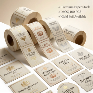 High-End Customized Perfume Essential Oils and Cosmetics <b>Waterproof</b> and UV-Resistant Vinyl Adhesive Sticker <b>Labels</b> - Product Image 6