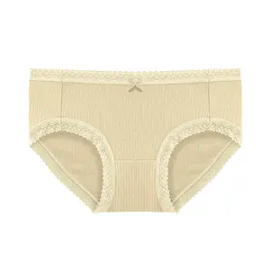 Wholesale Lace Panty for Old Women Cotton, Lace, Seamless, Shaping