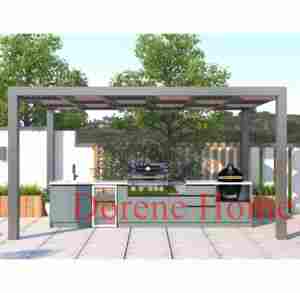 2026 Dorene elegante per tutte le stagioni all'aperto armadio <span class=keywords><strong>da</strong></span> <span class=keywords><strong>cucina</strong></span> Grill Station con pensili impermeabili e lavello in acciaio inox - Product Image 3