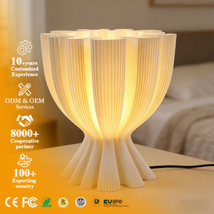 Lampe d'art 3D LED E14 à 3 couleurs changeantes avec interrupteur à bascule, à brancher, pour chambre, bureau, salon, salle à manger, bar, lumière d'ambiance - Product Image 1