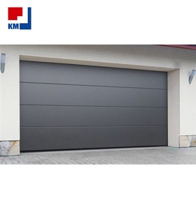 <span class=keywords><strong>Porte</strong></span> de <span class=keywords><strong>garage</strong></span> <span class=keywords><strong>sectionnelle</strong></span> électrique automatique en aluminium noir 8x8 10x10 avec panneau isolé encastré – Vente en gros - Product Image 3