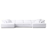 Canapés de salon modernes et confortables, ensemble modulable, mobilier d'intérieur avec coussins moelleux en tissu écologique pour hôtel, appartement, maison