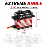 Servomoteur UAV 30 KG, engrenage en acier inoxydable, boîtier en aluminium CNC, servomoteur numérique sans balais, étanche, 0,10s, 8,4V, XQ-POWER S8135D