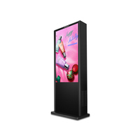 65 "Dual Screen Freistehendes LCD Digital Signage Doppelseitiges Totem-Touch-Display für den Außenbereich Werbung für LCD-Fernseher