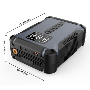 2024 mới 16000mAh di động nhảy khởi động máy bơm không khí máy nén công suất cao 12V 3000A ngân hàng điện xe hơi xe máy lốp Lạm Phát LED - Product Image 2