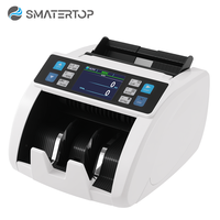 Compteur de billets de banque SM-3000V à technologie de détection de valeur mixte, pour devises mixtes DZD USD EUR CAD, avec fonction de comptage en arabe