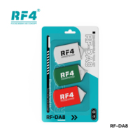 Lot de 3 lames métalliques de démontage de colle RF-DA8 pour écrans de téléphones portables/tablettes, haute dureté, buriables, garantie 1 an