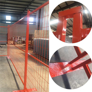 Bubuk PVC pagar sementara keamanan luar ruangan situs konstruksi Kanada yang dapat dilepas Panel pagar sementara untuk acara - Product Image 3