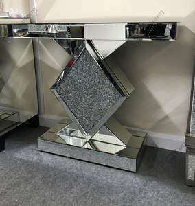 Nouvelle table <span class=keywords><strong>console</strong></span> miroir de luxe dorée avec LED décoratives pour couloir, maison et hôtel - Product Image 5