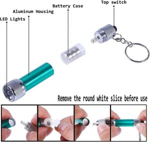 Linterna de Mano Promocional de 5 LED, Potente, de Aleación de Aluminio, Mini Linterna Electrónica, Llavero de Regalo con Logotipo Personalizado - Product Image 5