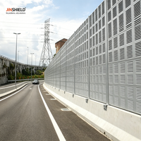 Barrière acoustique ferroviaire haute densité, panneaux acoustiques métalliques pour la protection contre le bruit des trains à grande vitesse, anti-corrosion, pour murs