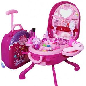 Nouveau Kit de Maquillage et de Coiffure pour Enfants, Table de Maquillage pour Filles, Jouet de Simulation de Beauté pour Enfants, Vente Chaude - Product Image 1