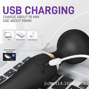 Rung 2023 Amz Bán Chạy Nhất AV Wand Massager Cơ Thể Cá Nhân Không Thấm Nước Không Dây Tốt Nhất Vibrator Massage Khác Cây Đũa phép Nhà Cung Cấp - Product Image 2