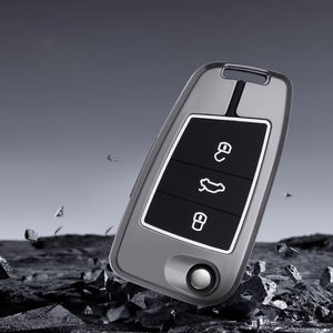 ฝาครอบเคสกุญแจรถยนต์ทำจากซิงค์อัลลอยสำหรับ Volkswagen <span class=keywords><strong>VW</strong></span> Golf 7 Alltrack MK7 Tiguan Seat ateca LEON FR 2 Ibiza Skoda Key Accessories - Product Image 4