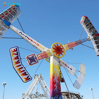 Attractions de fête foraine à prix d'usine, grandes manèges de parc d'attractions extérieur, jeux pour adultes, manèges Kamikaze palpitants à vendre