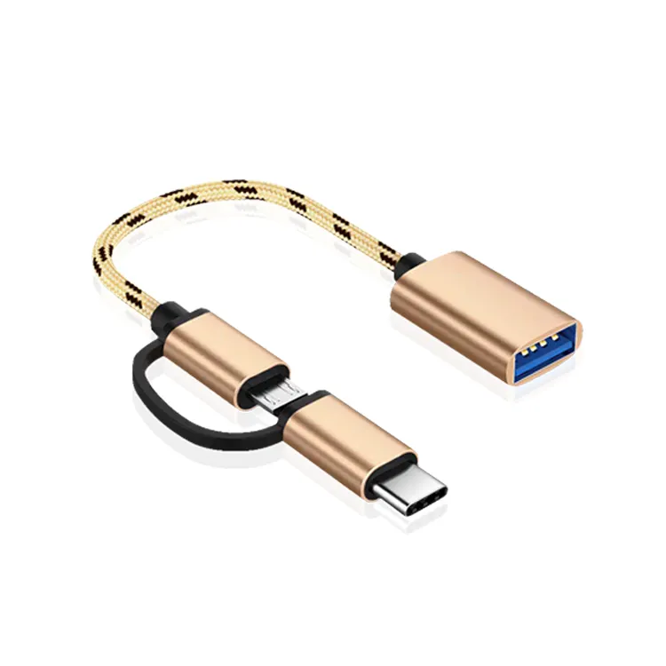 Usb 3.0 Female Cables To Micro Usb 3.1 Male Conector Otg Cable Adapter For Android