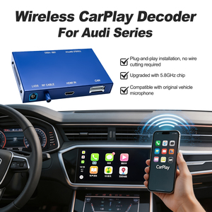 อินเทอร์เฟซ Navihua Wireless CarPlay Android Auto สำหรับ Audi OEM ชุดติดตั้งเพิ่มเติมบนหน้าจอเดิม อัปเกรดโมดูลถอดรหัส จอแสดงผลเดิม - Product Image 4