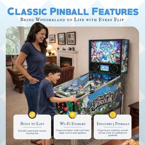 2026 New for Pinball <b>Machine</b> | Classic Tabletop <b>Arcade</b> <b>Game</b> with LED Digital Score Display - Product Image 4