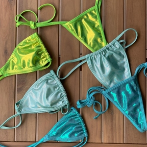 Costume da bagno bikini a due pezzi da donna, sexy, con triangolo all'americana <span class=keywords><strong>e</strong></span> <span class=keywords><strong>perizoma</strong></span> brasiliano - Product Image 6